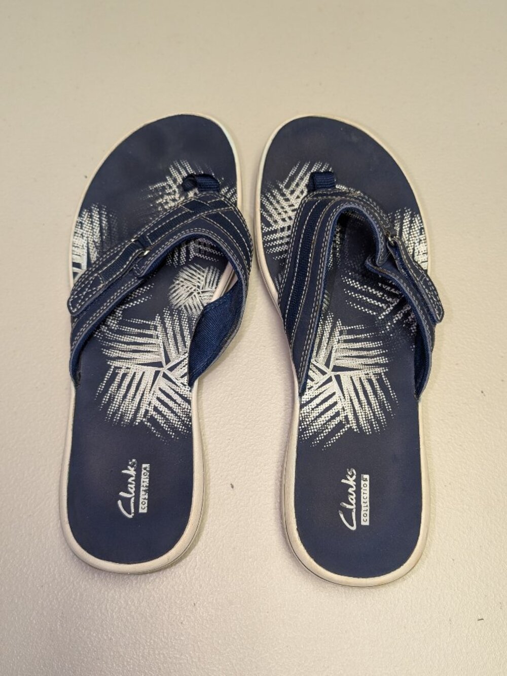 Clark's navy women's sandals...size 11